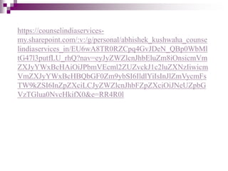 https://counselindiaservices-
my.sharepoint.com/:v:/g/personal/abhishek_kushwaha_counse
lindiaservices_in/EU6wA8TR0RZCpq4GvJDeN_QBp0WbMl
tG47l3putfLU_rhQ?nav=eyJyZWZlcnJhbEluZm8iOnsicmVm
ZXJyYWxBcHAiOiJPbmVEcml2ZUZvckJ1c2luZXNzIiwicm
VmZXJyYWxBcHBQbGF0Zm9ybSI6IldlYiIsInJlZmVycmFs
TW9kZSI6InZpZXciLCJyZWZlcnJhbFZpZXciOiJNeUZpbG
VzTGlua0NvcHkifX0&e=RR4R0l
 