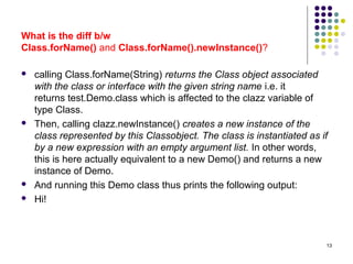 Class.forname Java Class | PPT