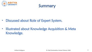Comprehensive Overview of Expert Systems, Knowledge Acquisition, and ...