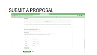 SUBMIT A PROPOSAL
 