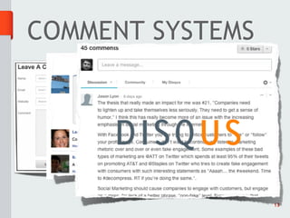 COMMENT SYSTEMS


      DEFAULT




     FACEBOOK
                  13
 