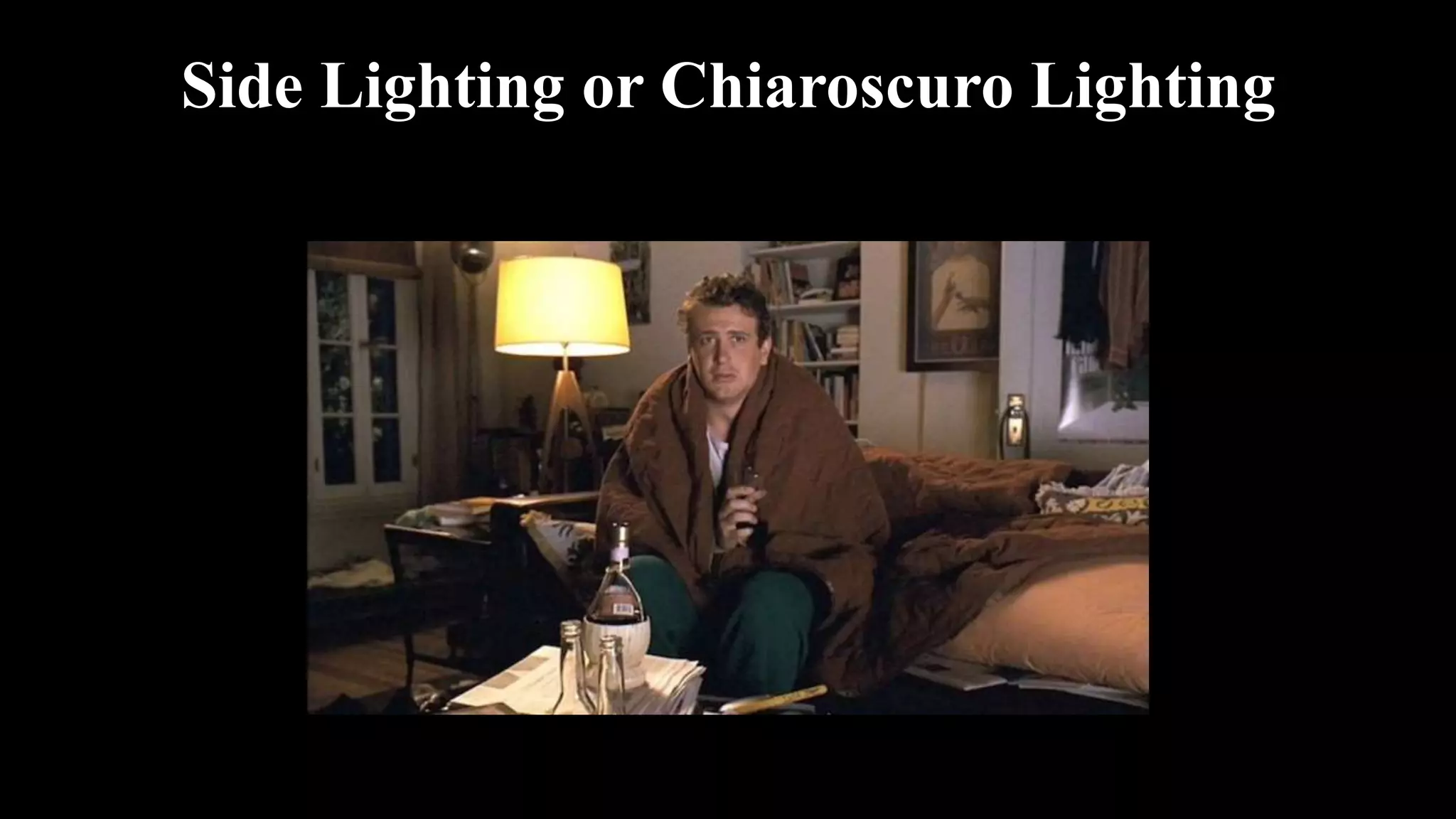 Side Lighting or Chiaroscuro Lighting
 