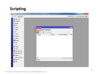 Scripting
32
Prepared by- M Abdullah Al Naser (mail.naserbd@yahoo.com)
 