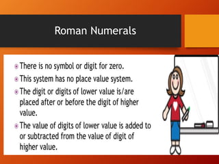 Roman Numerals
 