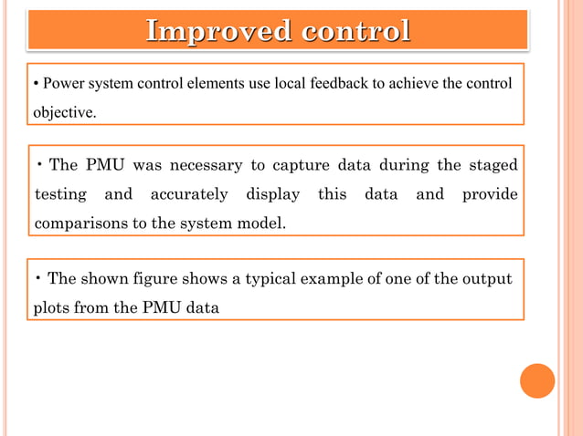 Phasor Measurement Unit (PMU) PPT