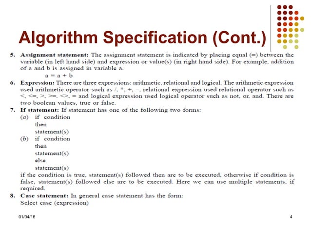 Specification and complexity - algorithm | PPT | Programming Languages ...