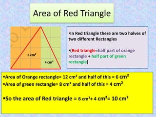 Triangle Rectangle Rouge Class 5th(maths) how many squares ppt | PPTX