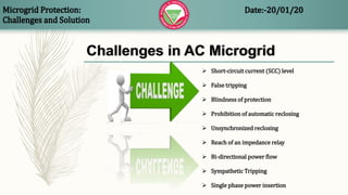 Microgrid Protection: Challenges and Solution | PPTX