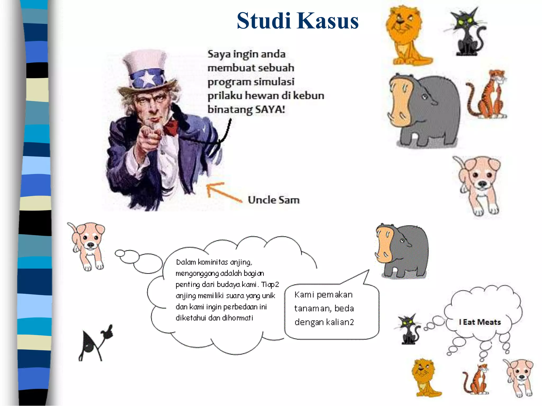 Class dan packageDiagrams
Studi Kasus
 