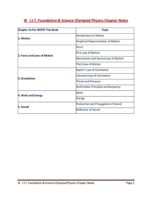 Physics Notes For Class 11 Free Pdf Download Ncert Books