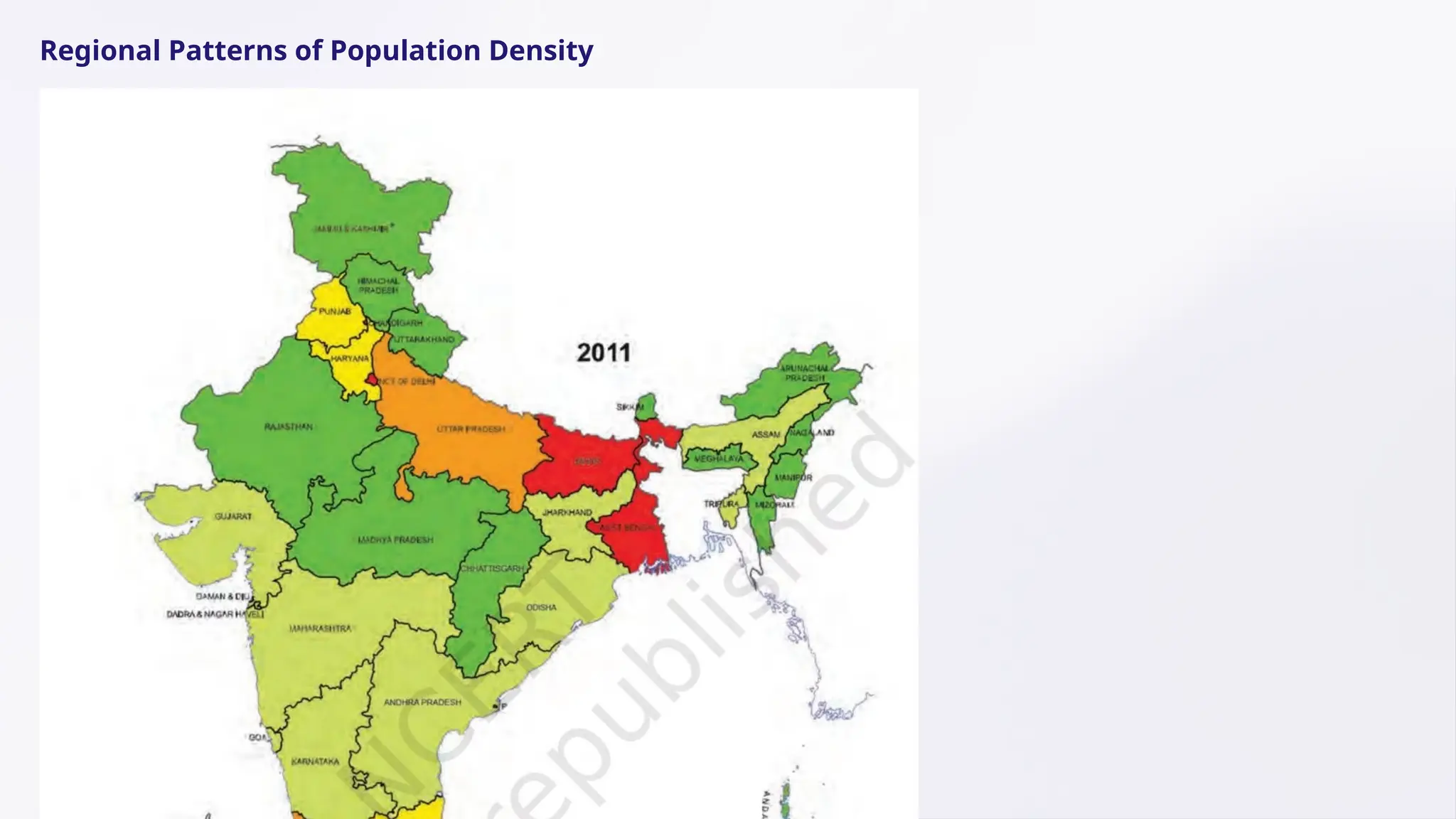 Regional Patterns of Population Density
 
