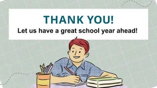 THANK YOU!
Let us have a great school year ahead!
 