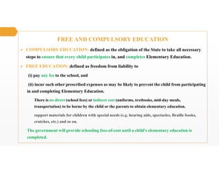 Compulsory Defined Right to education ppt pptx free download in hd | PDF