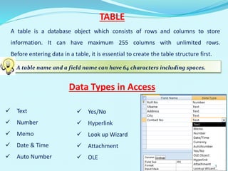 Class viii ch-3 working with tables | PPTX | Databases | Computer ...