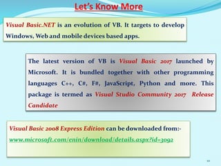 chapter 8 solutions | an introduction to programming... Class viii ch-7 visual basic 2008 | PPTX