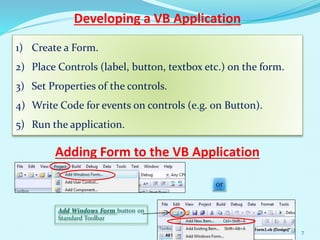 Class viii ch-7 visual basic 2008 | PPTX