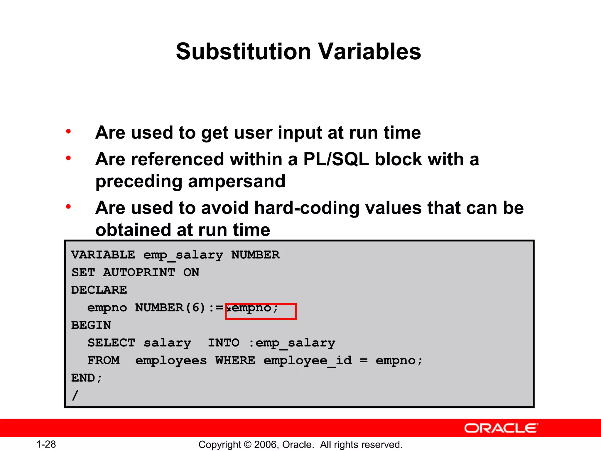 1 - Introduction to PL/SQL | PPT