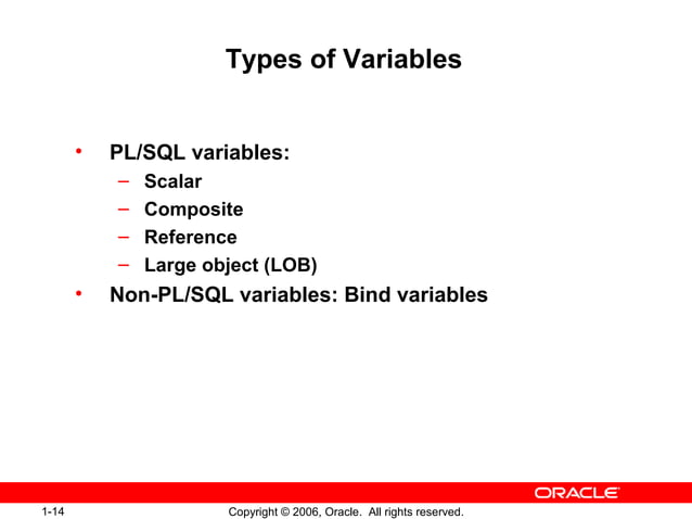 1 - Introduction to PL/SQL | PPT