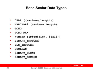 1 - Introduction to PL/SQL | PPT