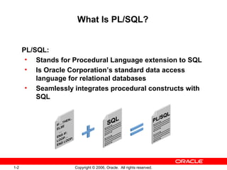 1 - Introduction to PL/SQL | PPT