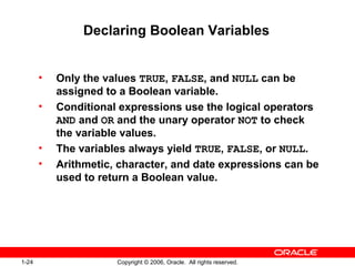 1 - Introduction to PL/SQL | PPT