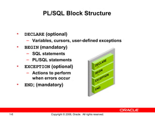 1 - Introduction to PL/SQL | PPT