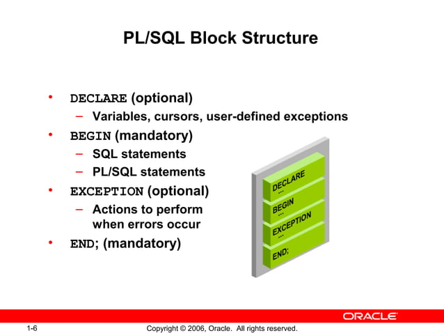 1 - Introduction to PL/SQL | PPT