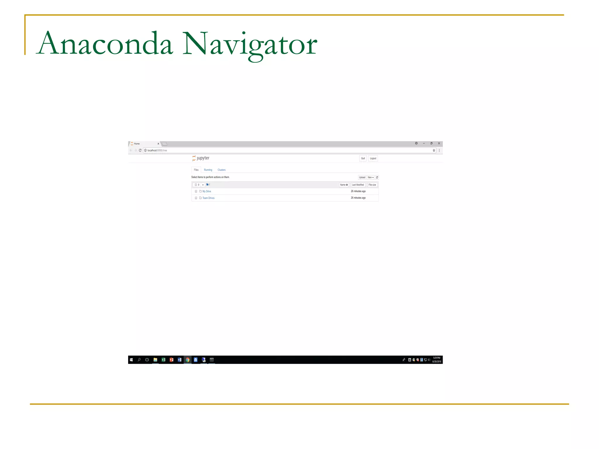 Anaconda Navigator
 