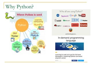 Why Python?
 