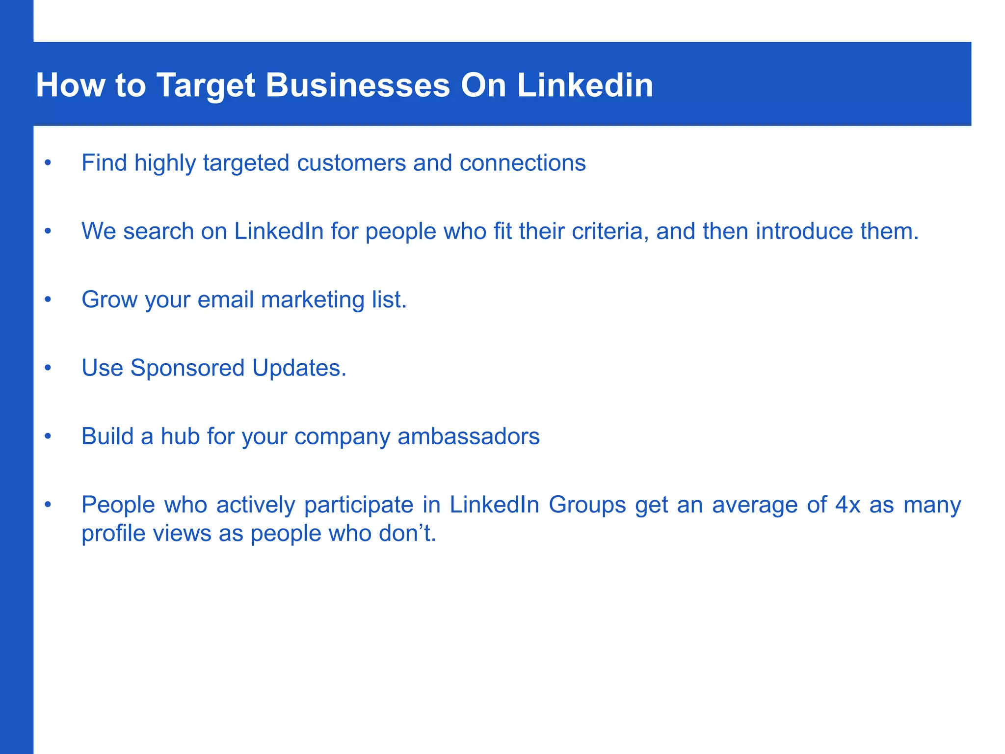 How to Market Yourself on LinkedIn | PPTX - How To Market Yourself On Linkedin
