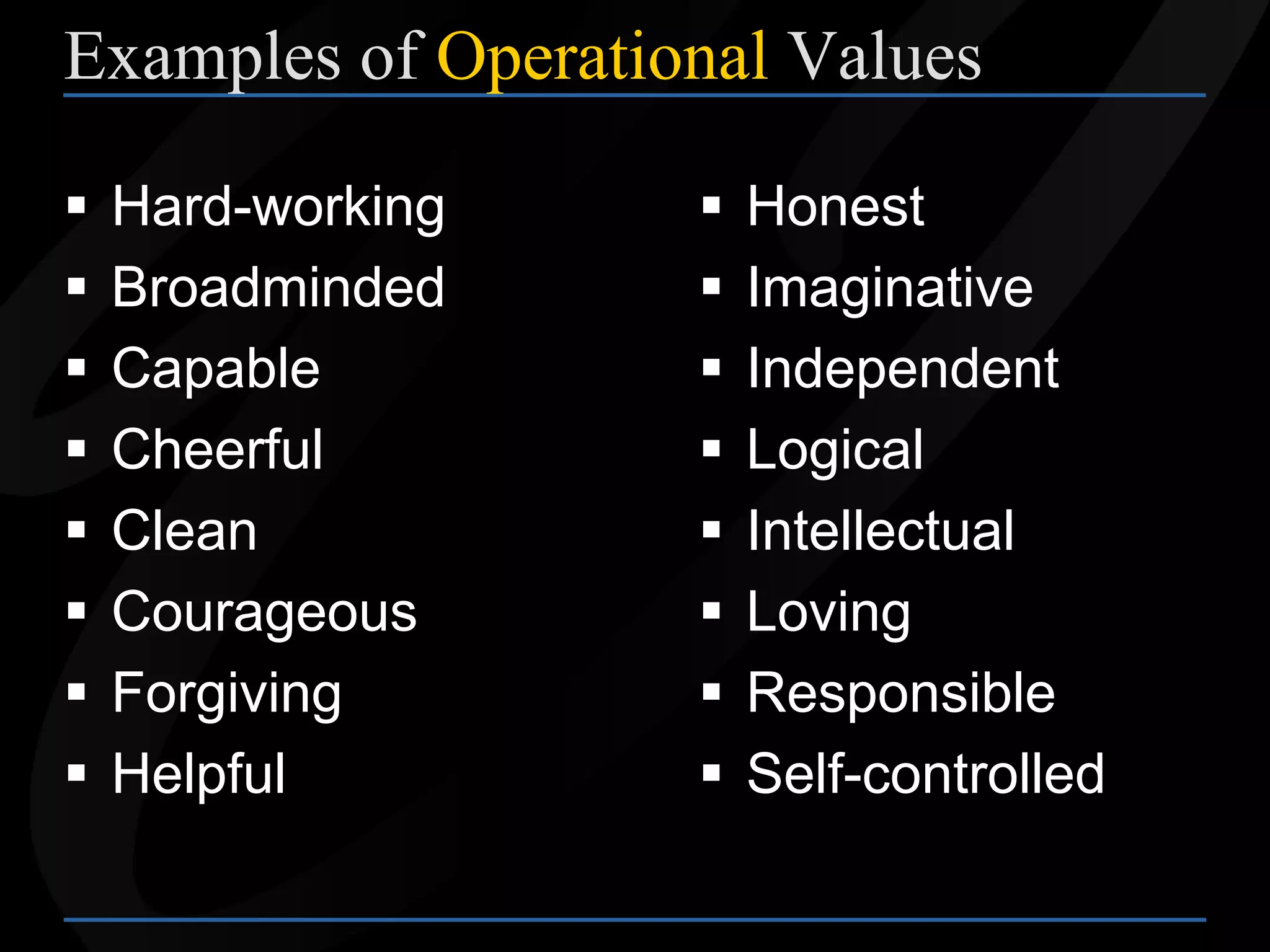 How to Instill Higher Values