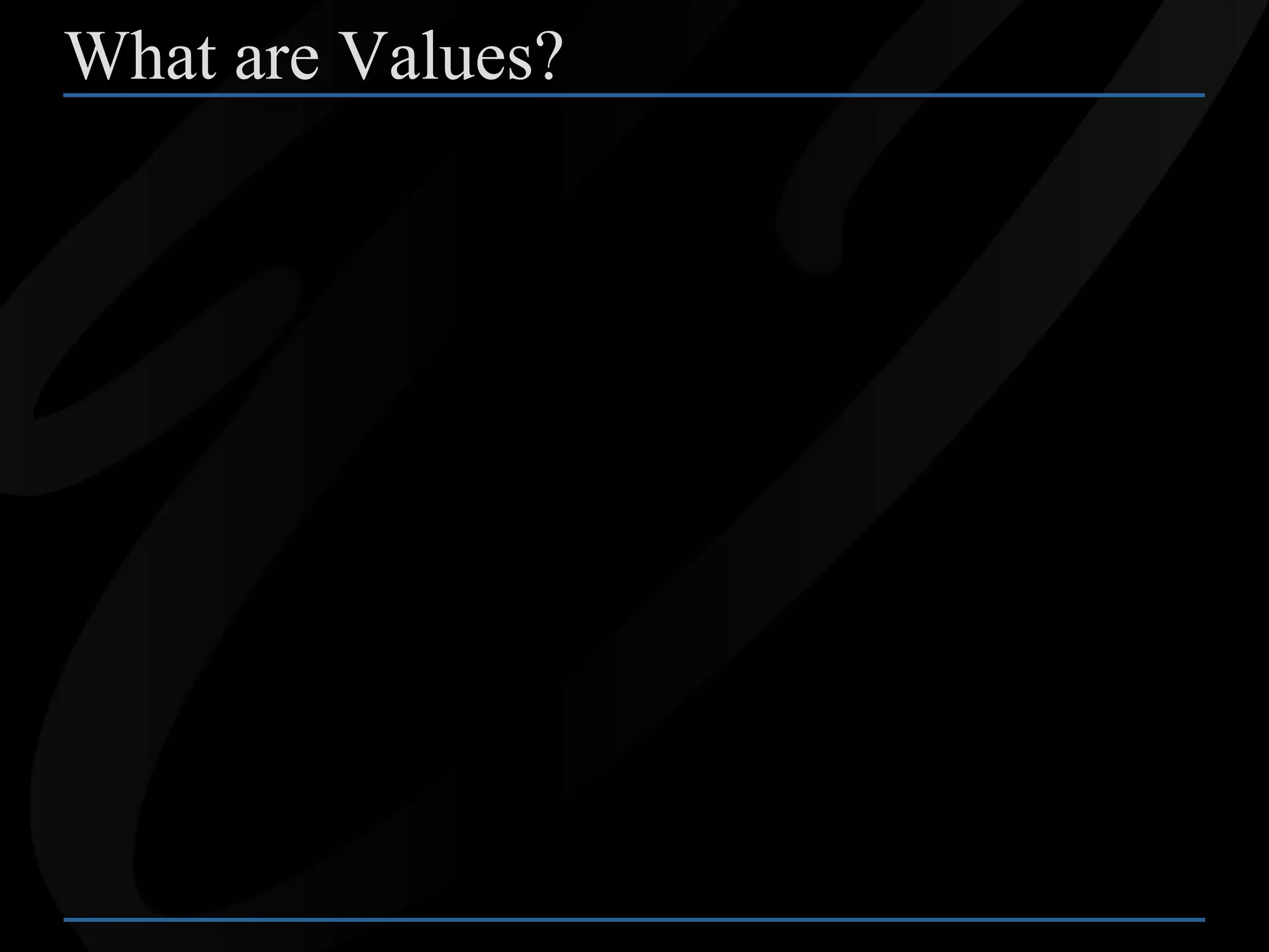 How to Instill Higher Values