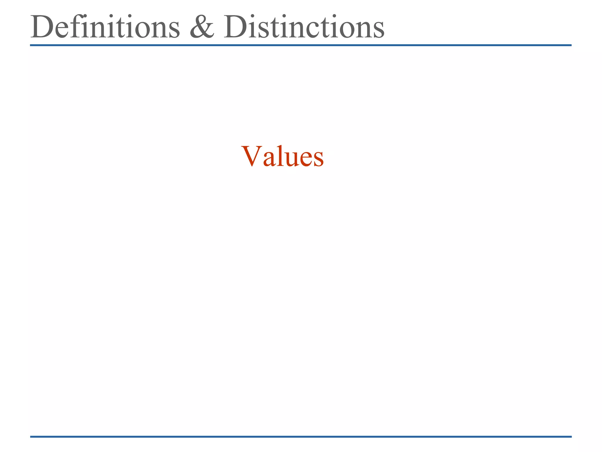 How to Instill Higher Values