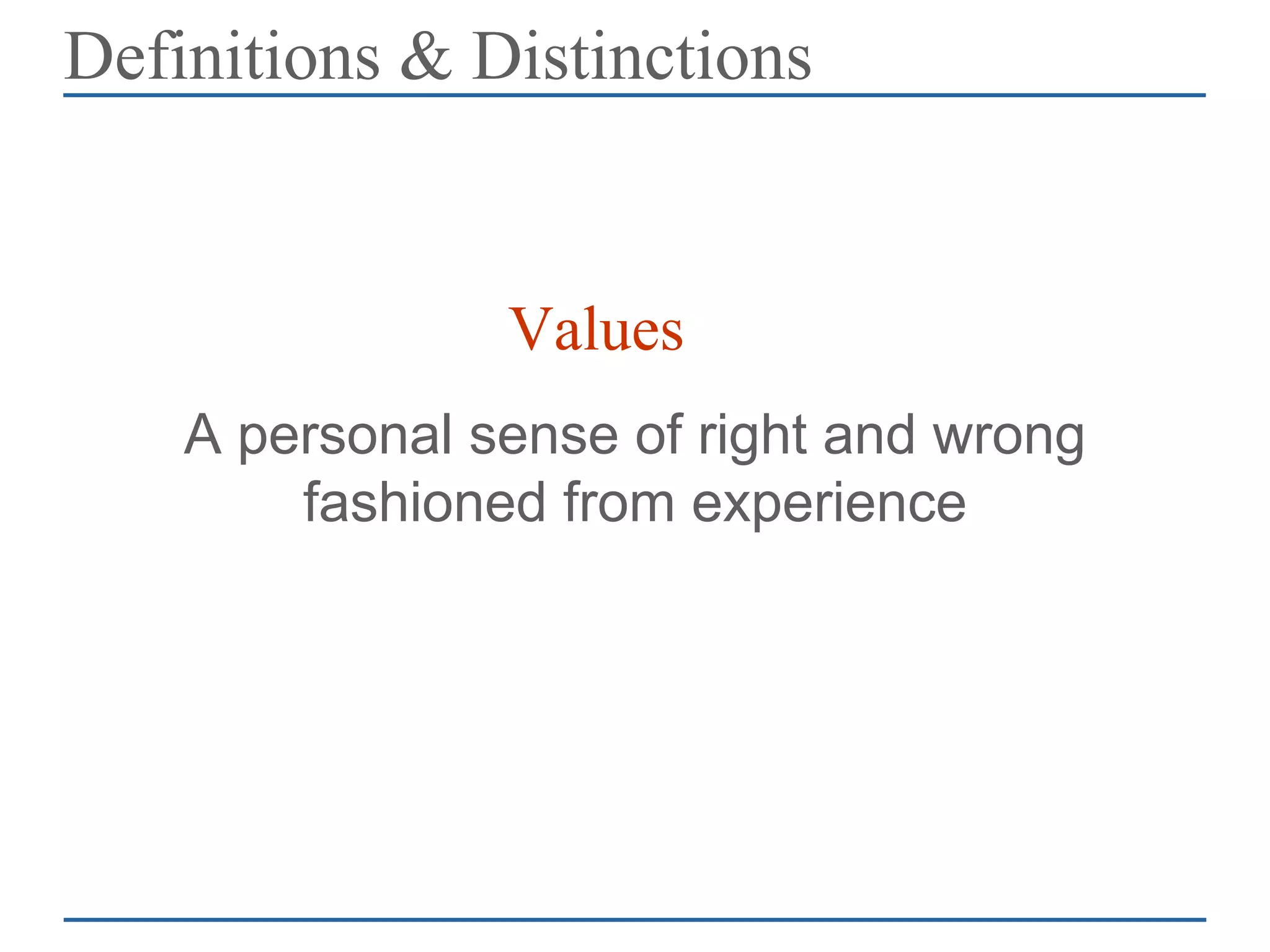 How to Instill Higher Values