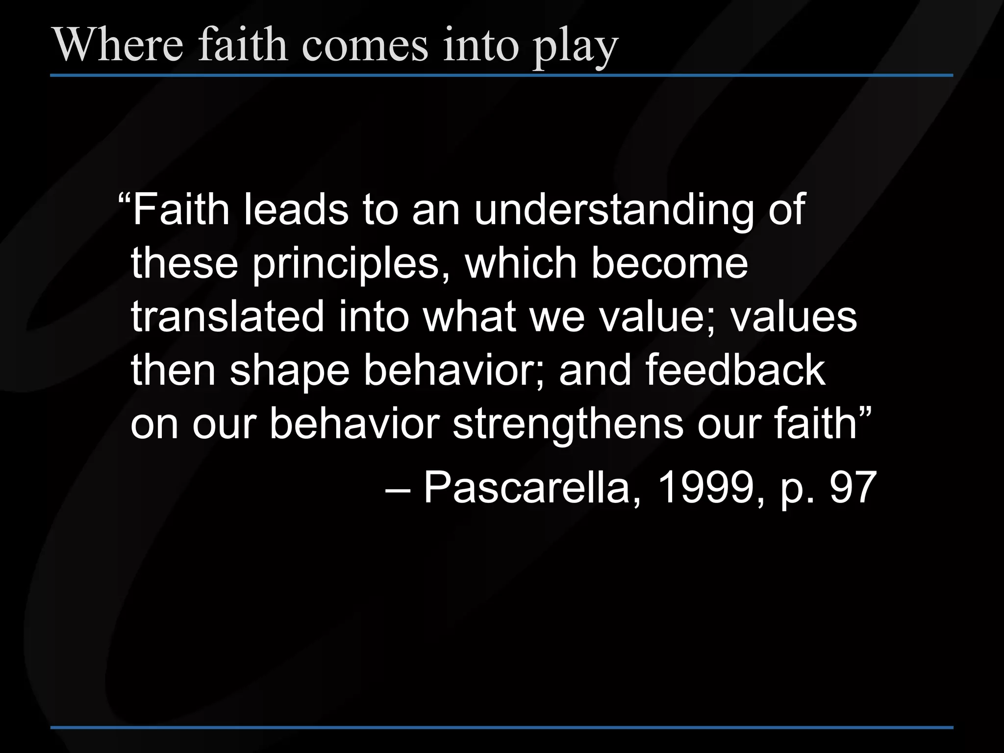 How to Instill Higher Values