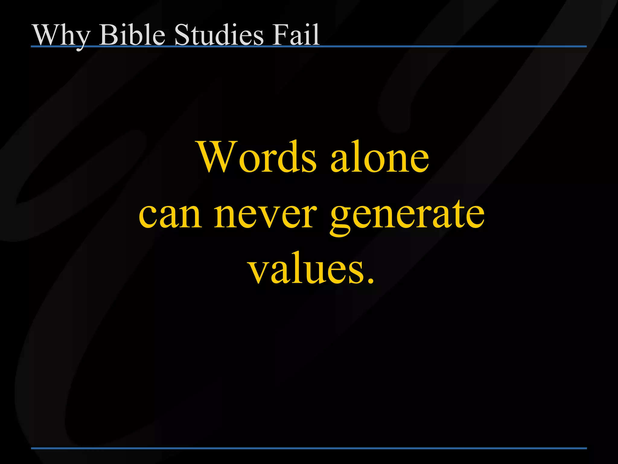 How to Instill Higher Values