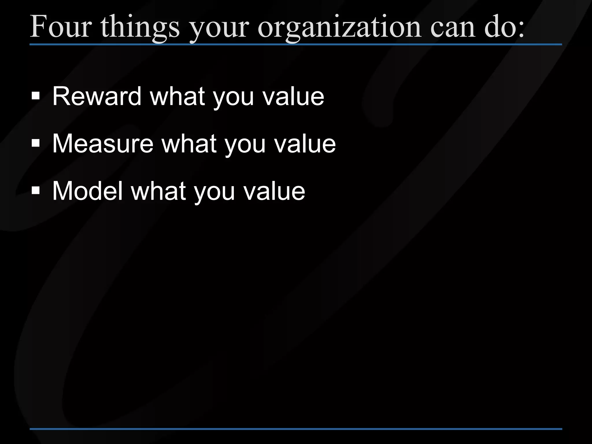 How to Instill Higher Values