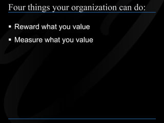 How to Instill Higher Values