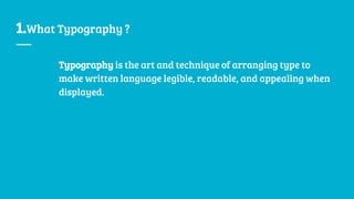 Basic to Mastering Typography | PPT