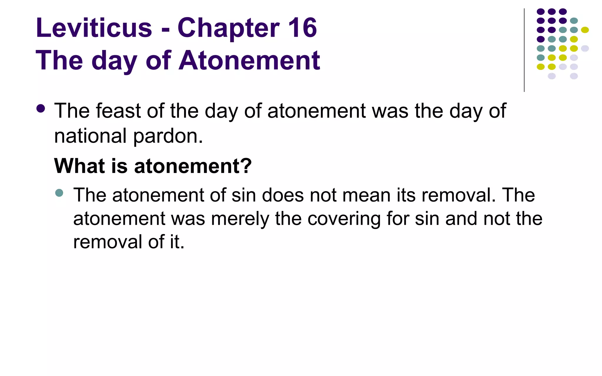 Class 07 The day of Atonement | PPT