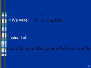 We write: Instead of: 
