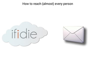 How to reach (almost) every person

 