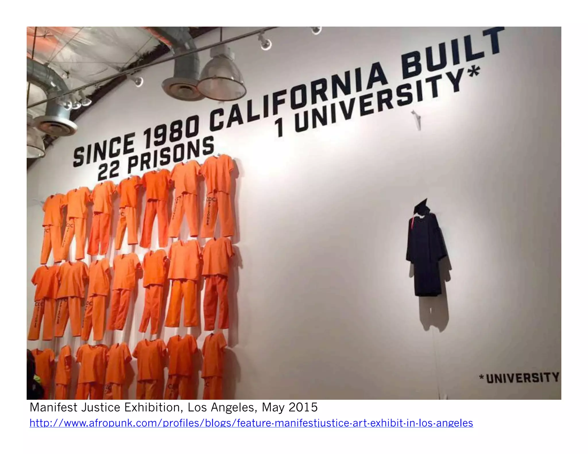 Manifest Justice Exhibition, Los Angeles, May 2015
http://www.afropunk.com/profiles/blogs/feature-manifestjustice-art-exhibit-in-los-angeles
 