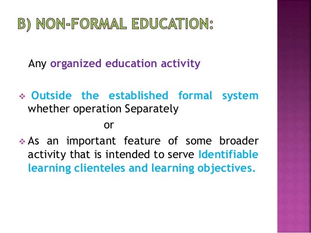 community participation in non formal education worksheet