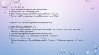 UNIT: V INTRODUCTION TO RADIOPHARMACEUTICALS | PPTX