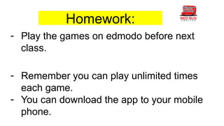 Edmodo Homework Class 1 - Greetings _ responses. example of how to greet in English | PPTX