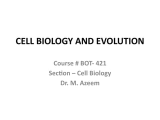 History of cell biology asdfghkdkskdfdkf | PPT