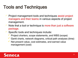 Tools/methods Class 1 - PM Basics and learning about projects | PPTX