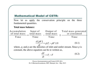Class 10 mathematical modeling of continuous stirred tank reactor ...