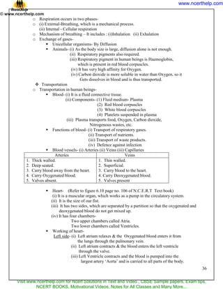 Class 10 Life processes - chapter 1 notes | PDF